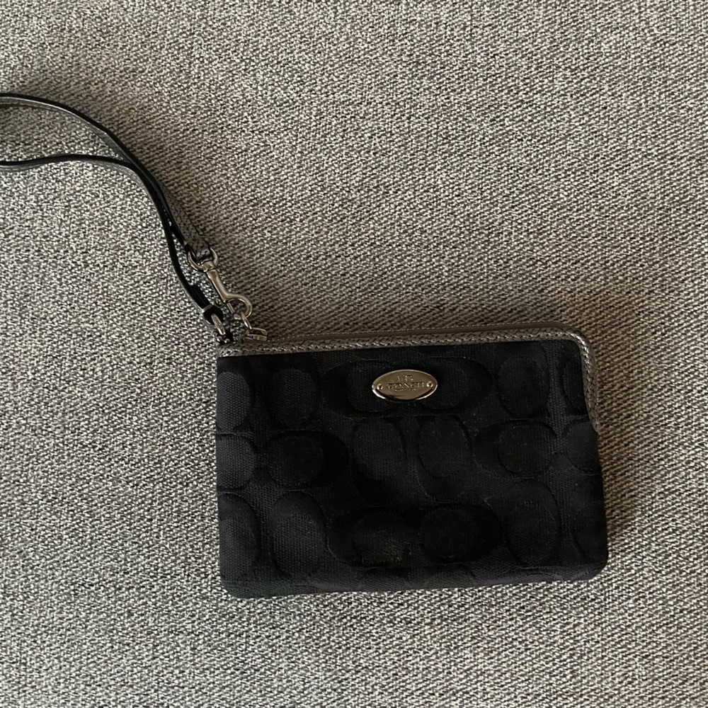 Coach Wristlet Fabric Wallet